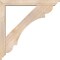 Ekena Millwork Olympic Traditional Smooth Bracket w/ Offset Brace, Douglas Fir, 5 1/2"W x 40"D x 40"H BKT0604X40X40OLY01SDF - alternate 2